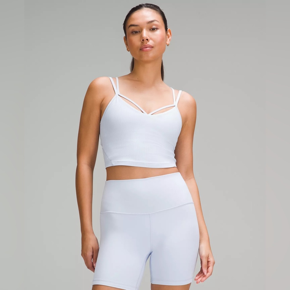 Lululemon Align Strappy Ribbed Tank Top size 8 Windmill WNDM